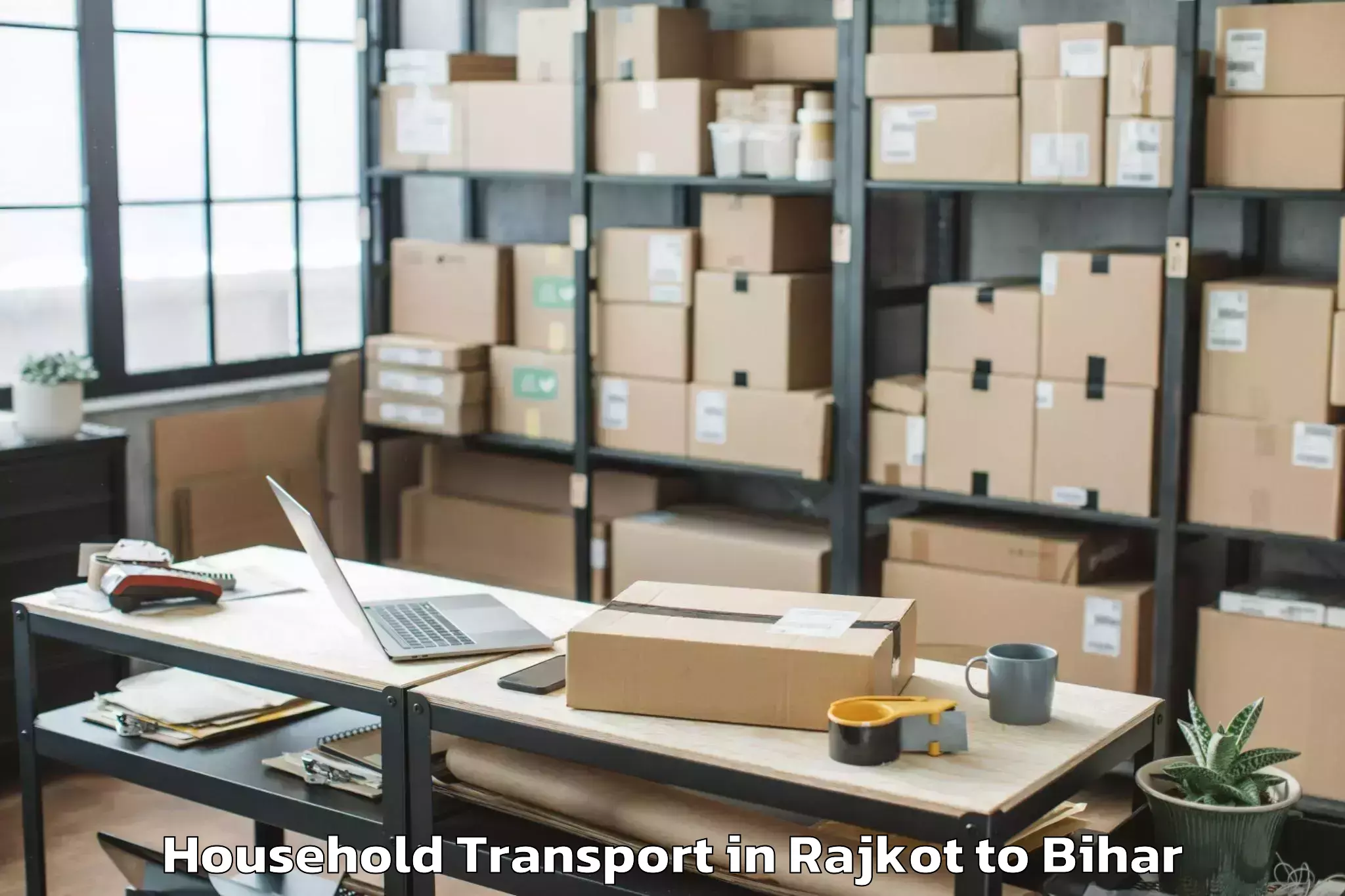 Quality Rajkot to Bairagnia Household Transport